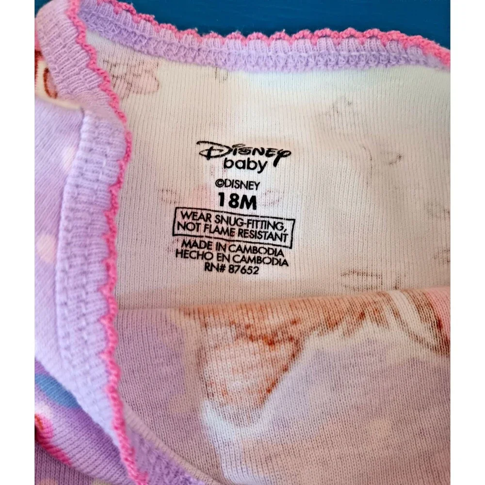 Shirt New Disney 18 months girls Bambi thumper Pink purple Baby